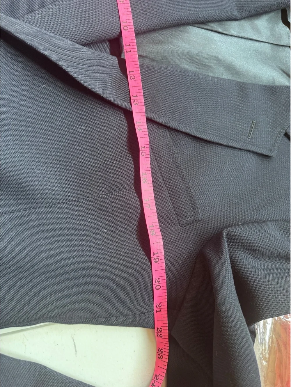 Stafford Navy Blue Blazer Sport Coat Made in USA Gold Crest Buttons Classic Long
